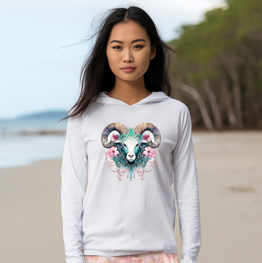 Aries Hooded long-sleeve tee