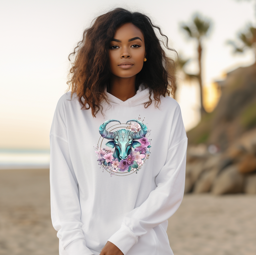 Capricorn Hooded Long-Sleeve Tee