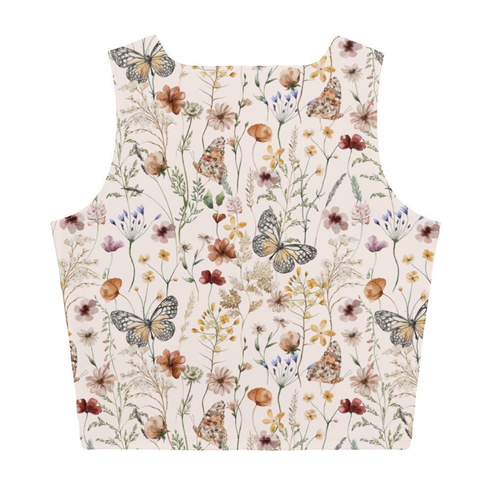 Woodland Butterfly Crop Top