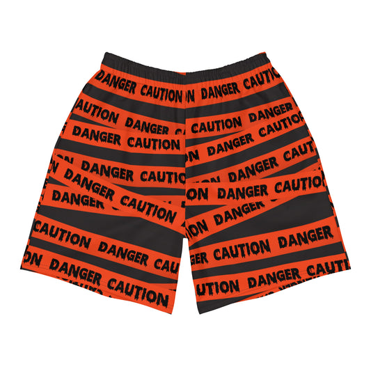 Caution Tape - Long Swim Shorts