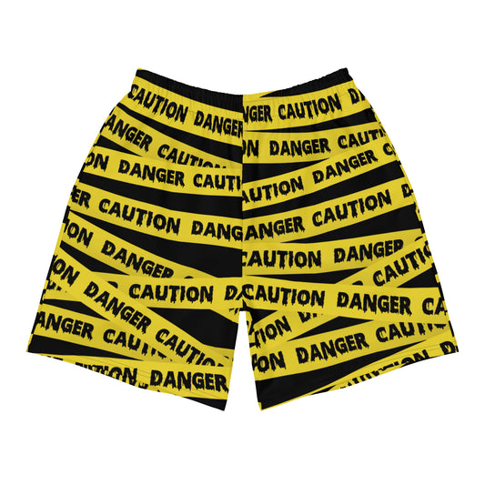Caution Tape Collection Long Swim Shorts