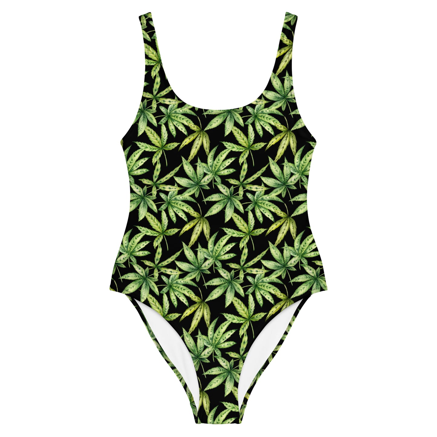 Cannabis Leaf One-Piece Swimsuit