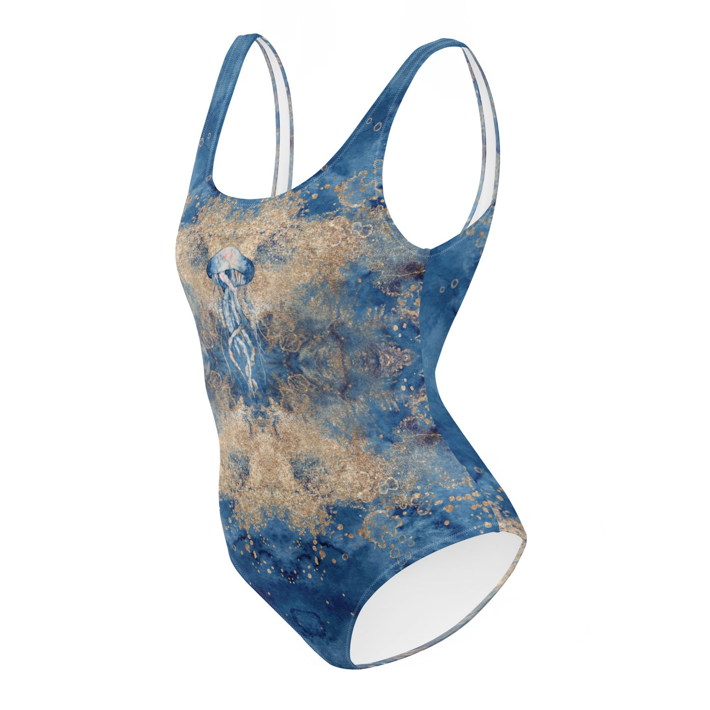 Sea Life - Jellyfish Print One Piece Swimsuit