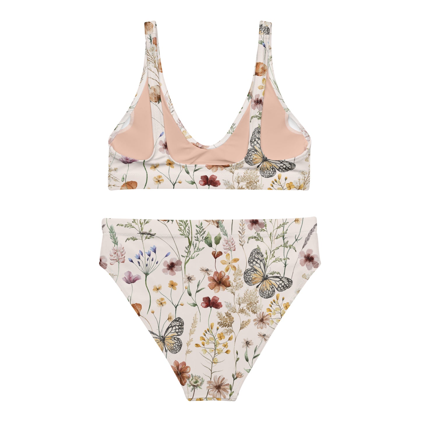 Woodland Butterfly Recycled High-Waisted Bikini