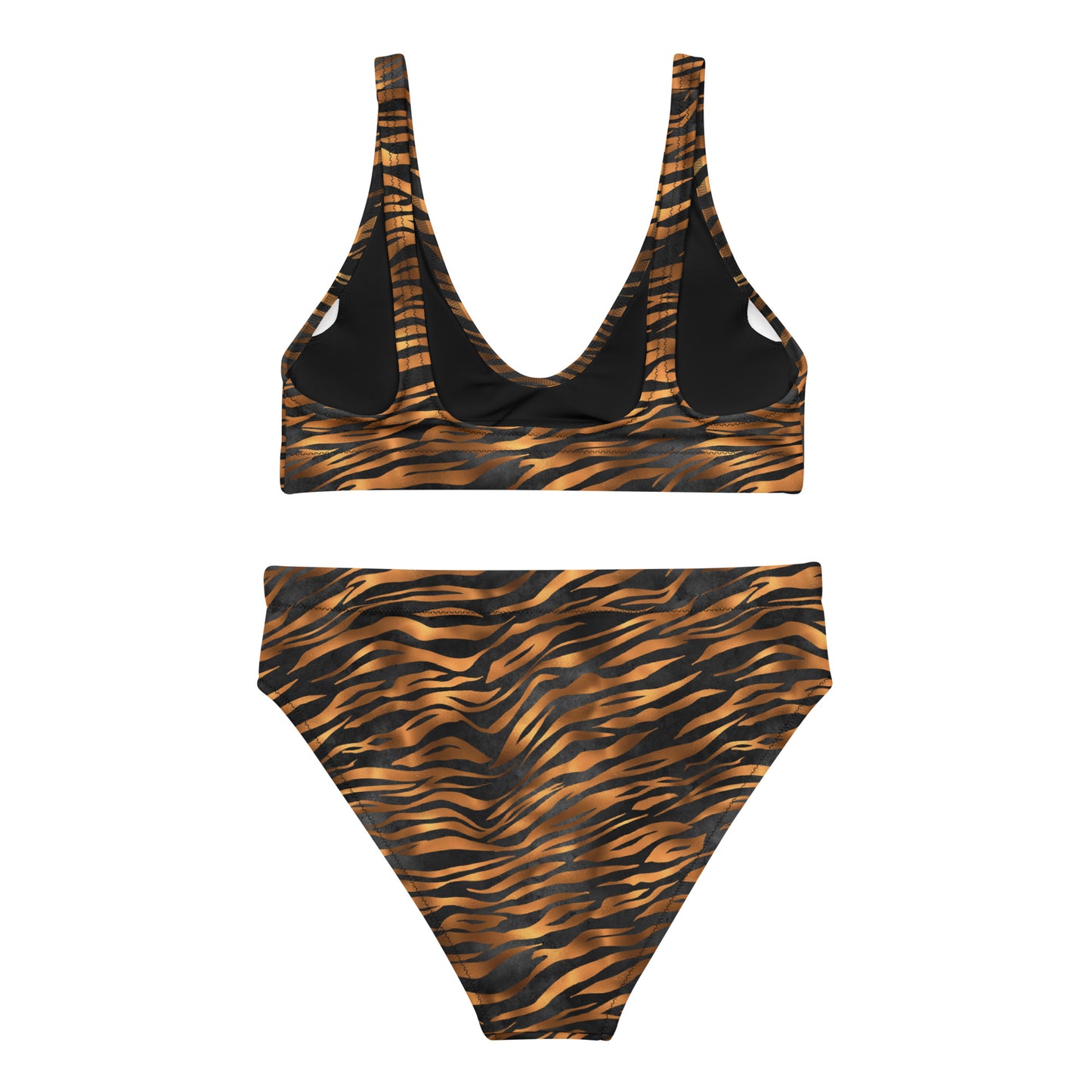 High Waist Bikini - Tiger Print