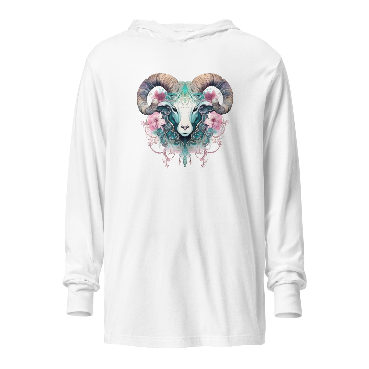 Aries Hooded long-sleeve tee