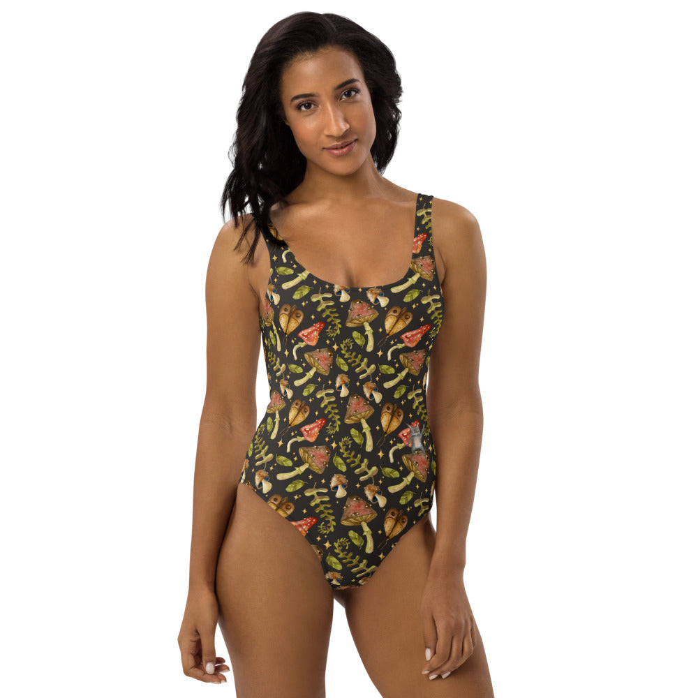 Shrooms Monster One-Piece Swimsuit