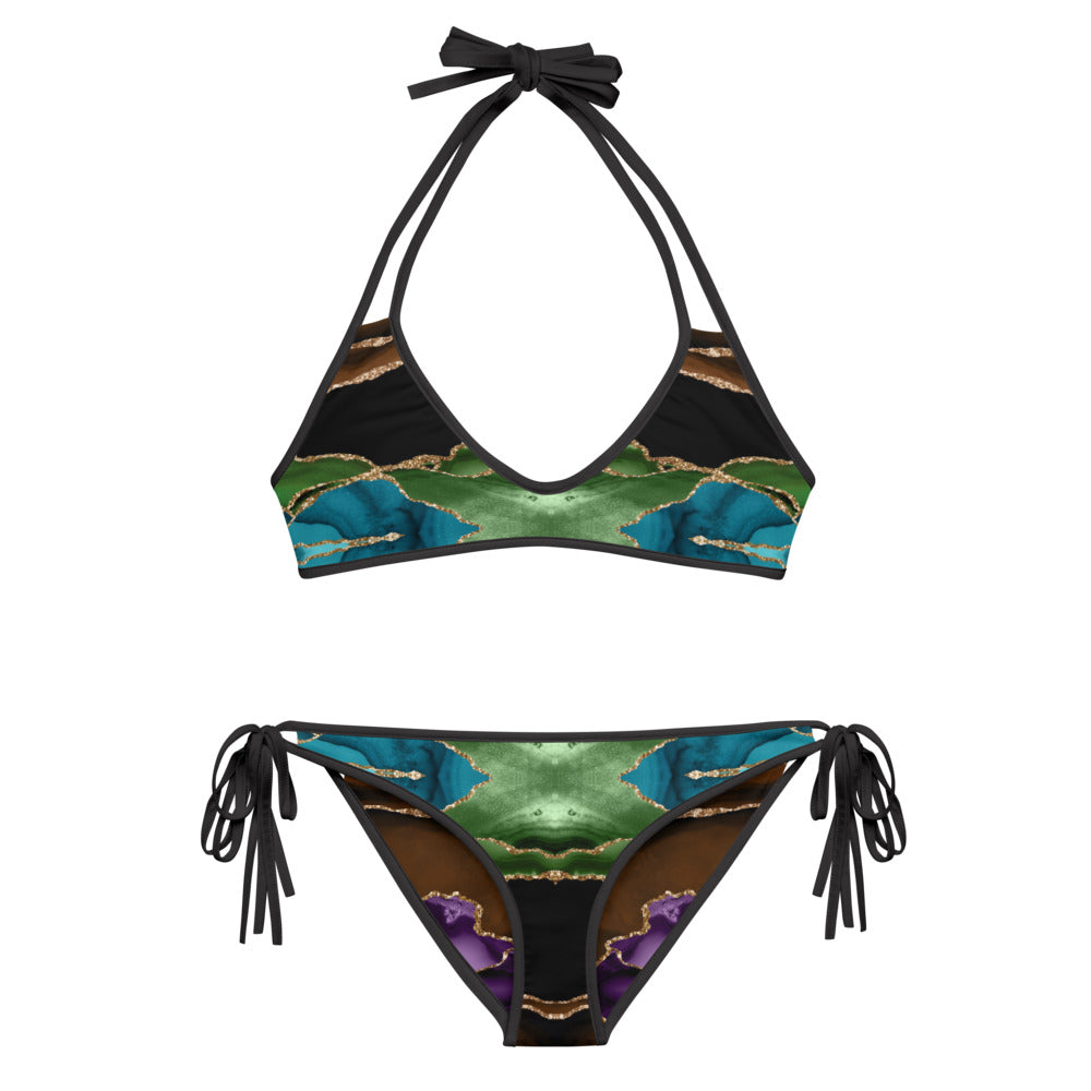 Reversible String Bikini - Midnight Agate