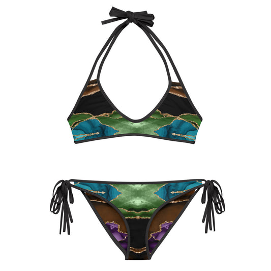 Reversible String Bikini - Midnight Agate