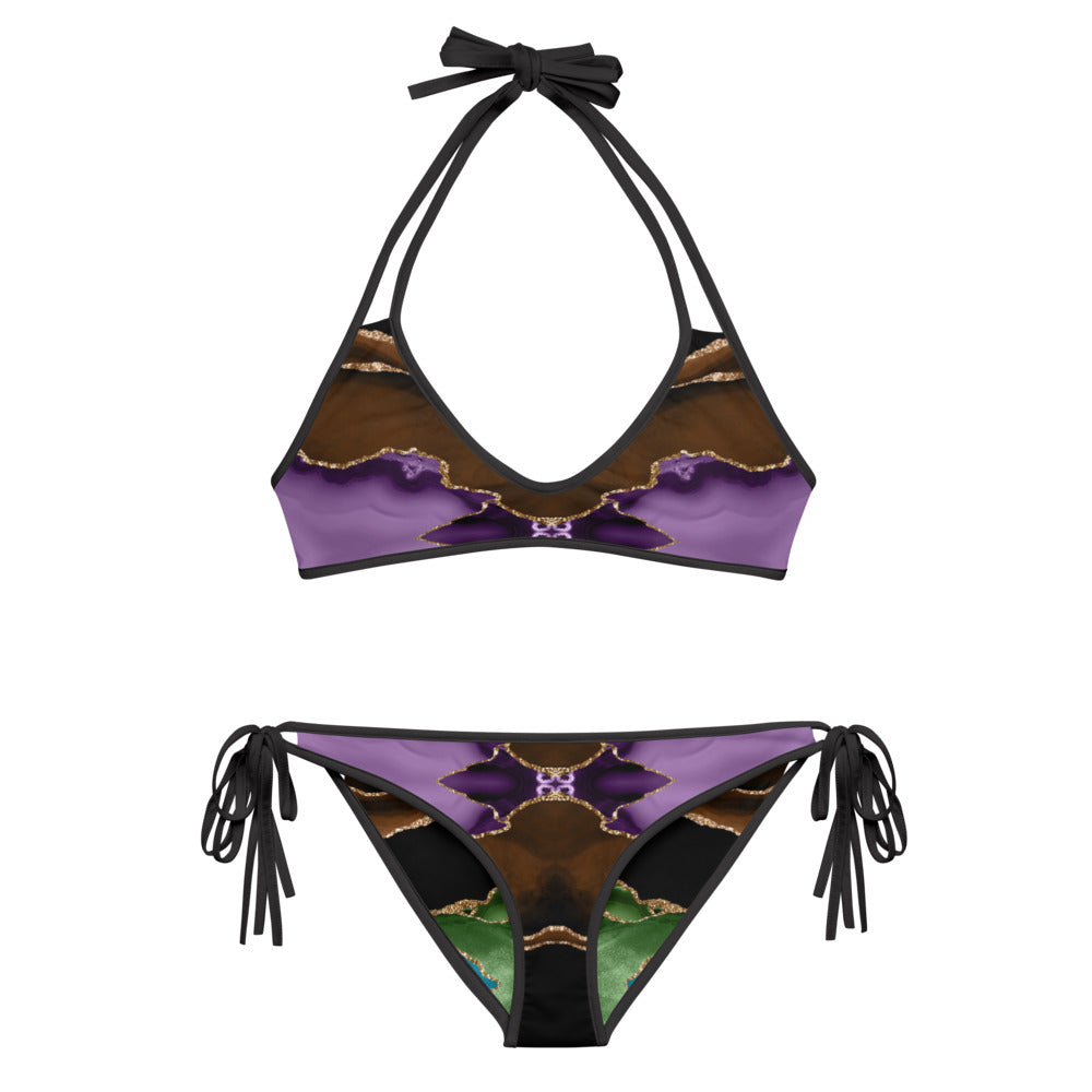 Reversible String Bikini - Midnight Agate