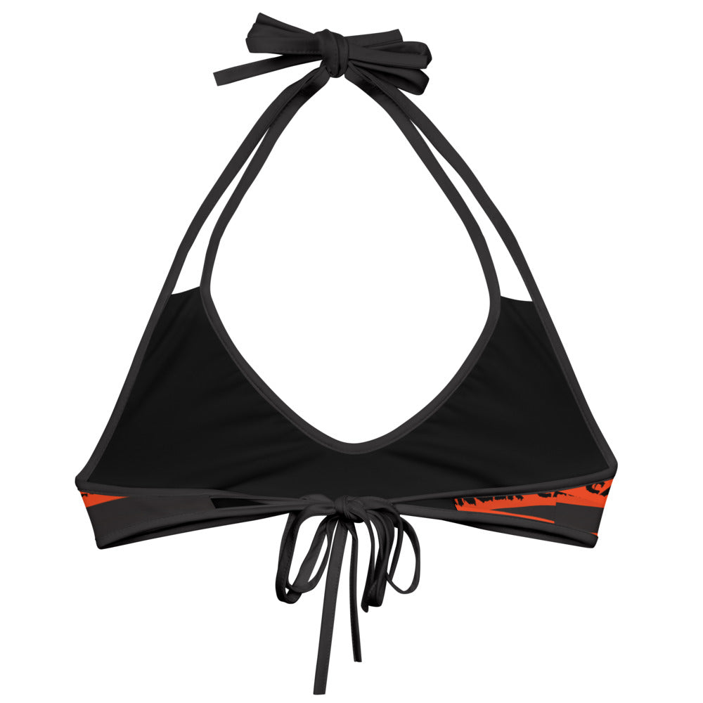 Caution Tape Reversible String Bikini Top