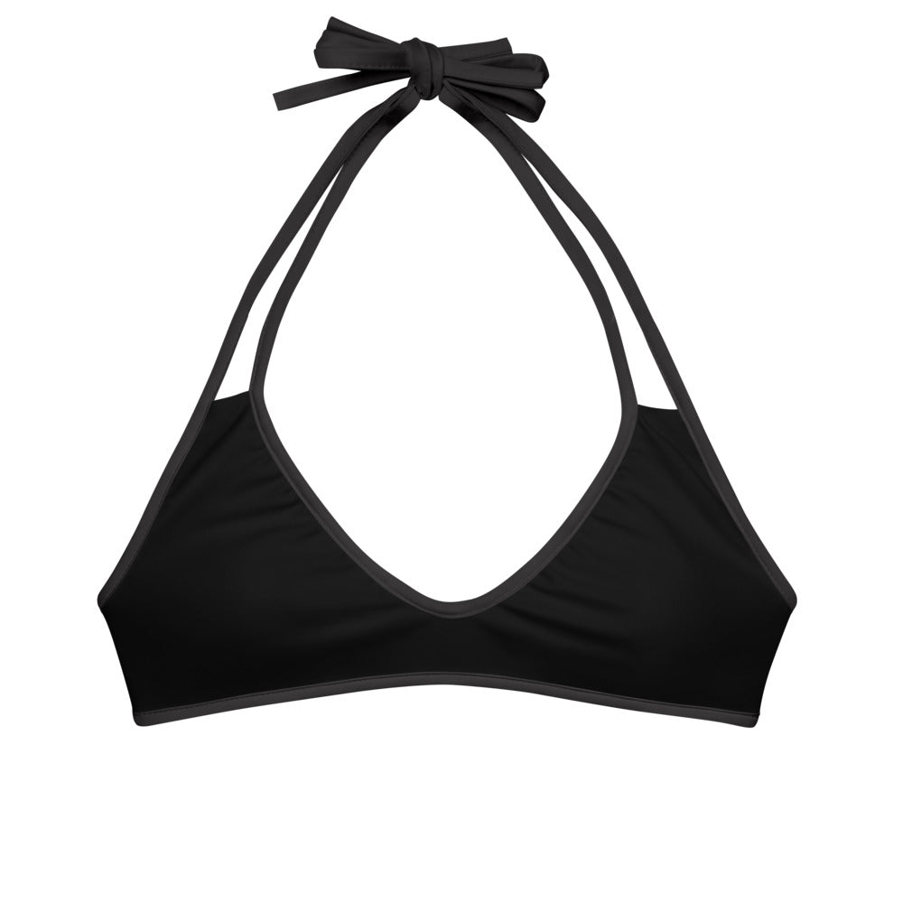 Caution Tape Reversible String Bikini Top