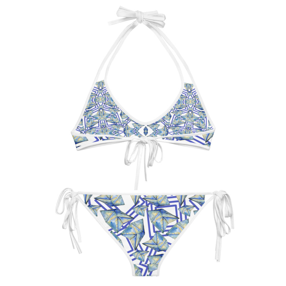 Reversible String Bikini - Blue Crab