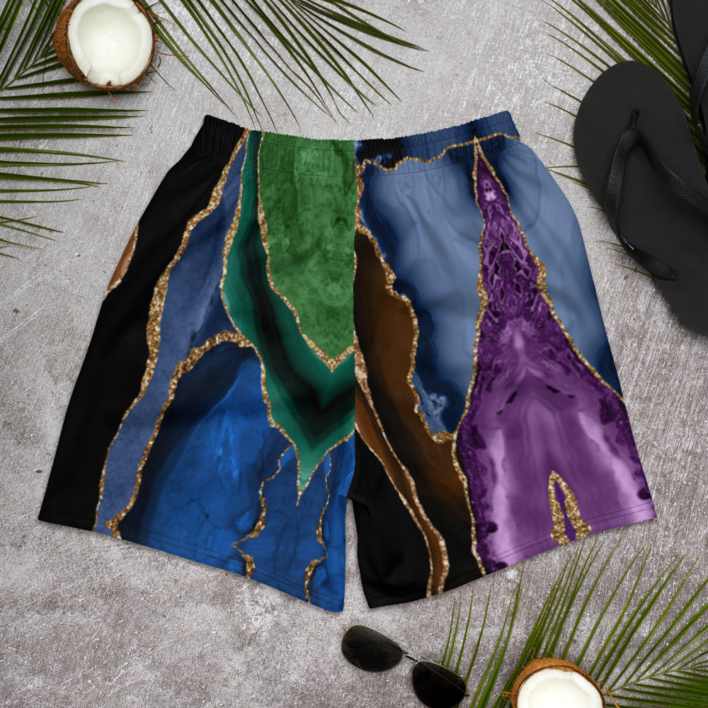Midnight Agate - Long Swim Shorts