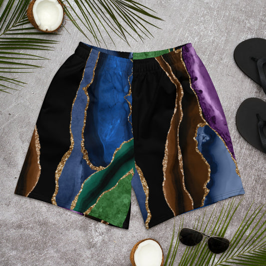 Midnight Agate - Long Swim Shorts