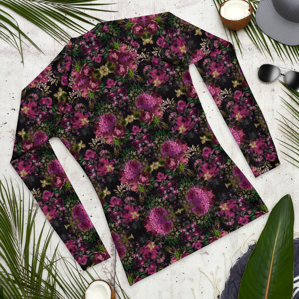 Bee with Roses Rash Guard