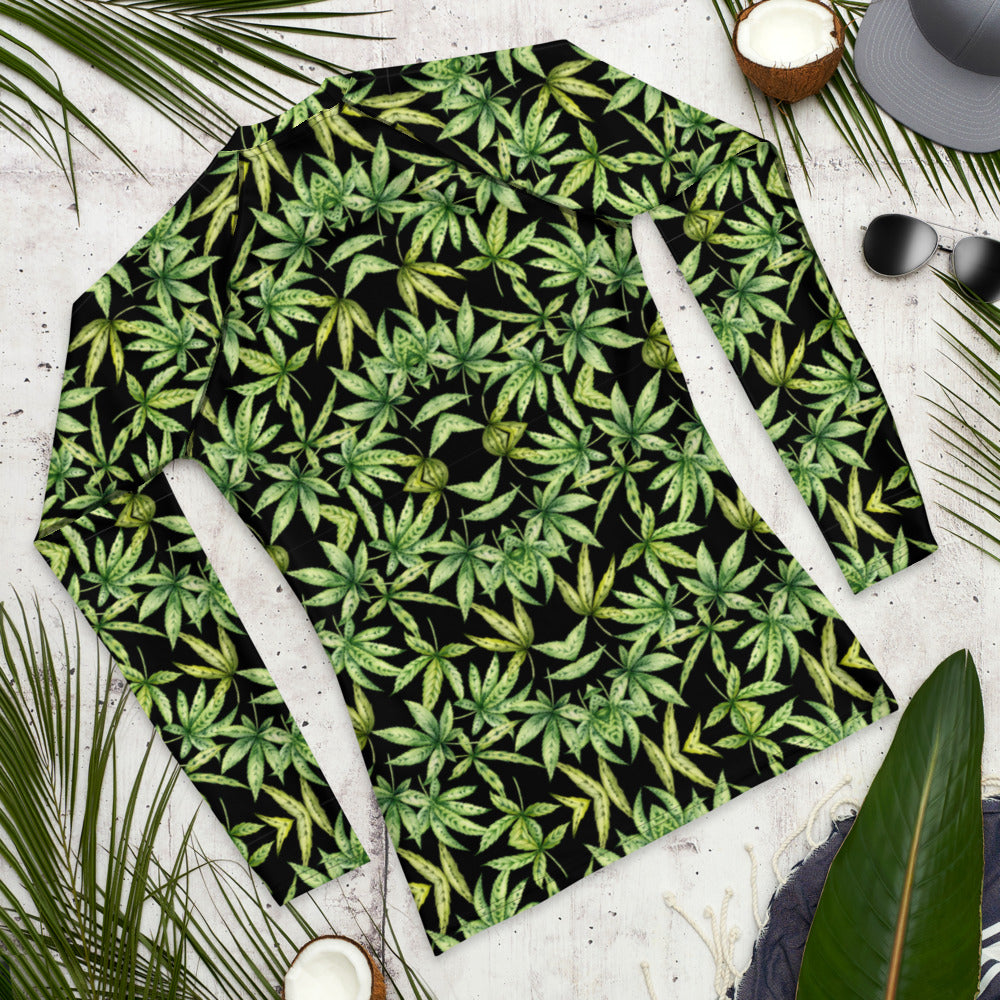 Cannabis Leaf Rash Guard