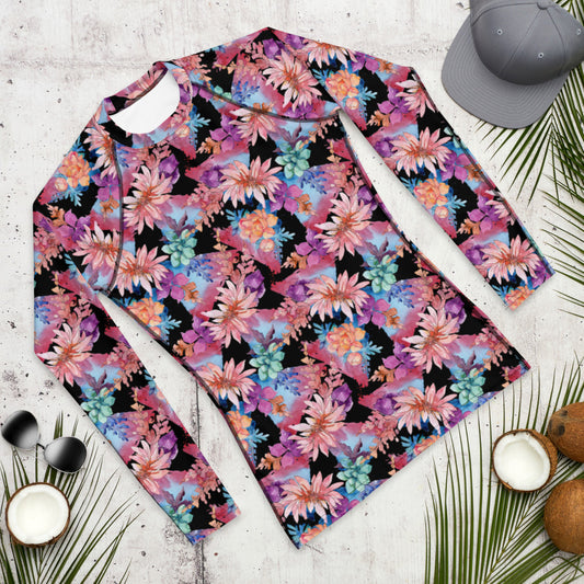Cactus Flower Rash Guard
