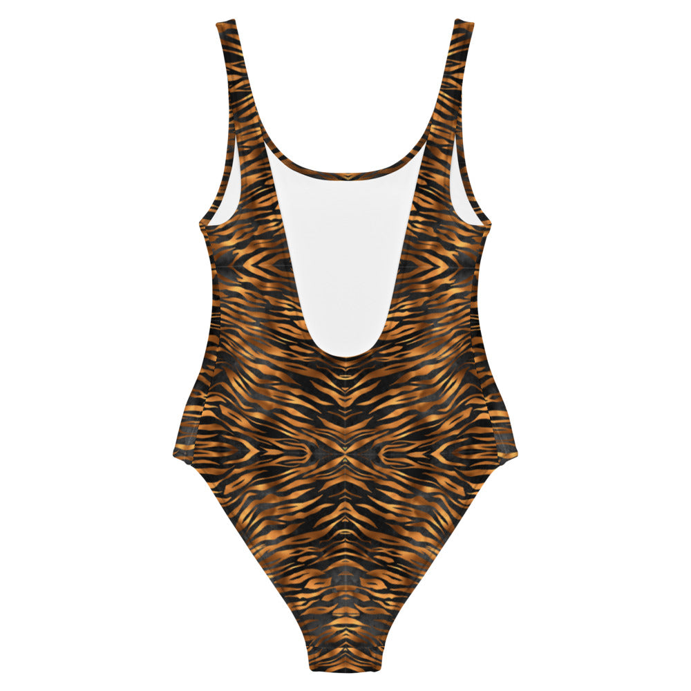 Tiger Print (Reflection) One Piece Swimsuit