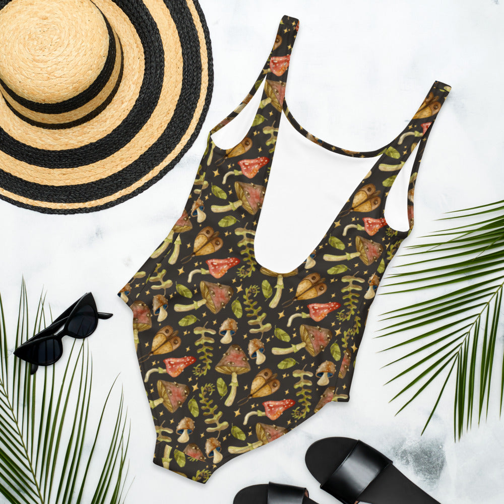 Shrooms Monster One-Piece Swimsuit
