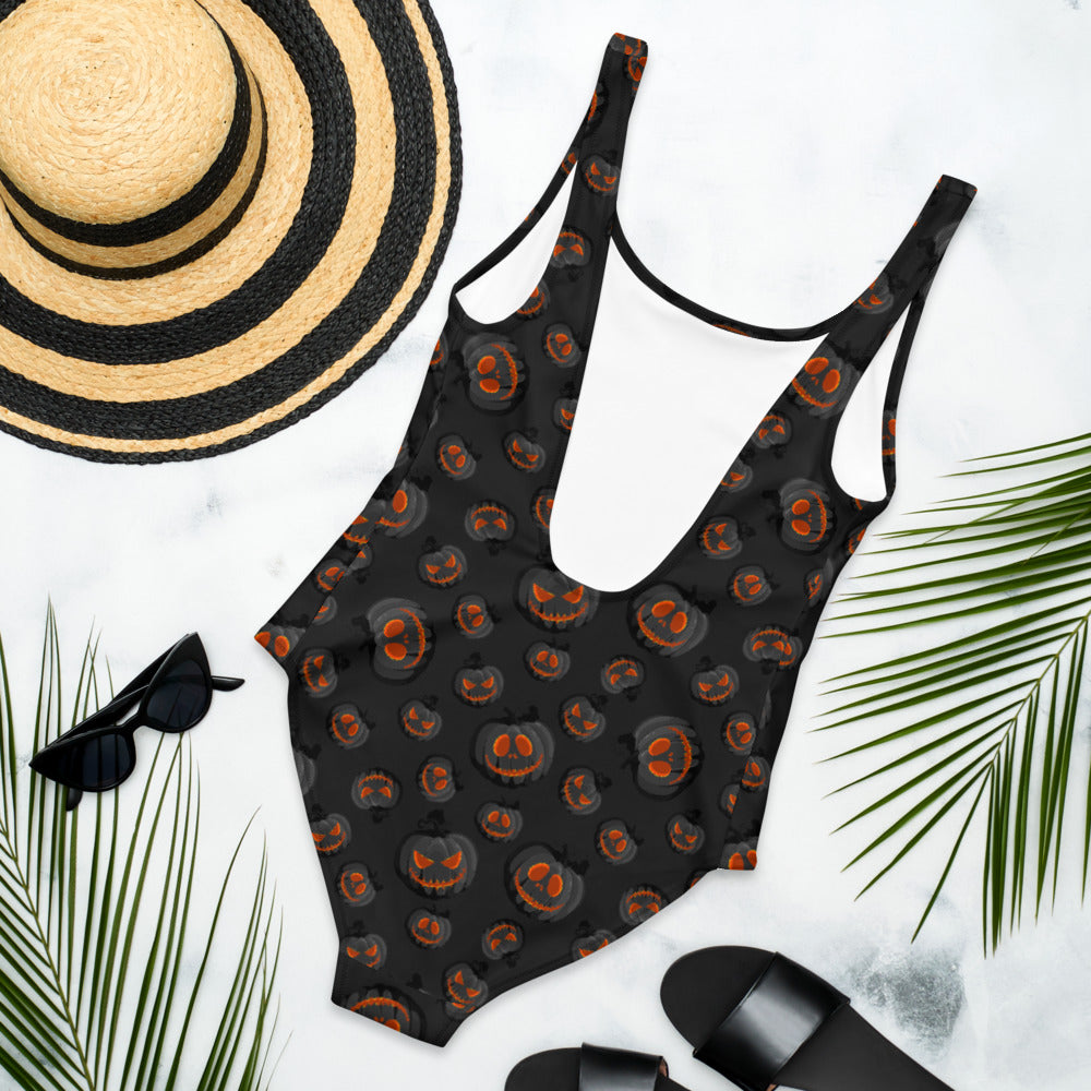 Dark Pumpkin - One Piece Swimsuit