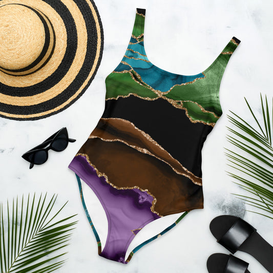 One Piece Swimsuit - Midnight Agate