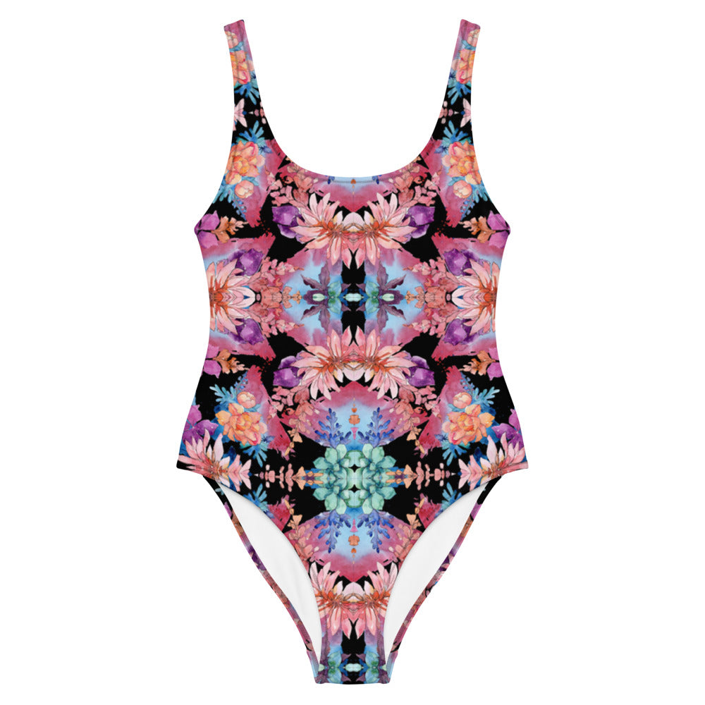 Cactus Flower One-Piece Swimsuit