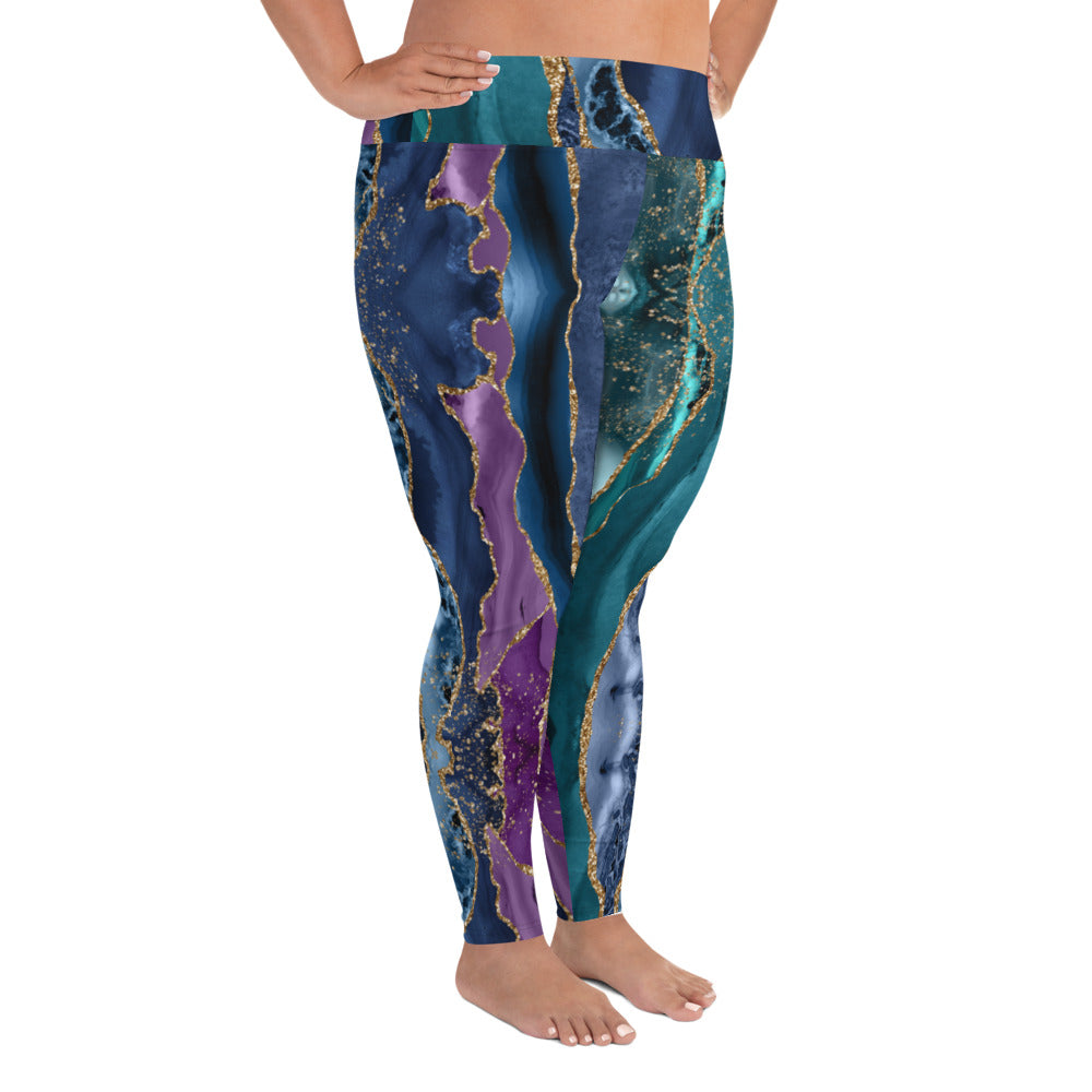 Mermaid Agate Leggings - (2XL-6XL)