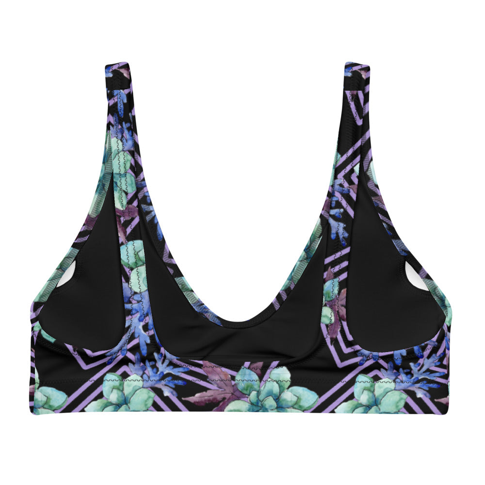 Recycled Padded Bikini (top only) - Desert Rosette