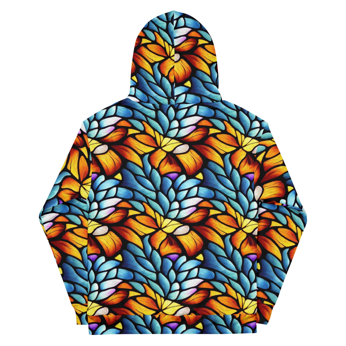 Orange and Blue Sea Glass Hoodie