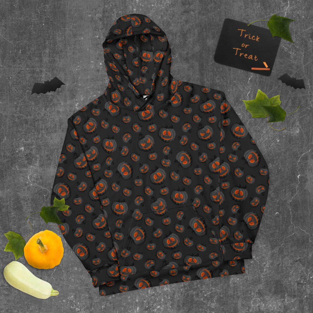 Fleece Lined Hoodie - Dark Pumpkin