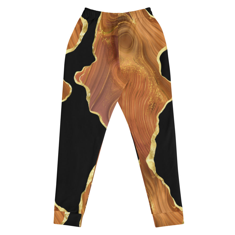 Women's Joggers - Black x Brown Agate
