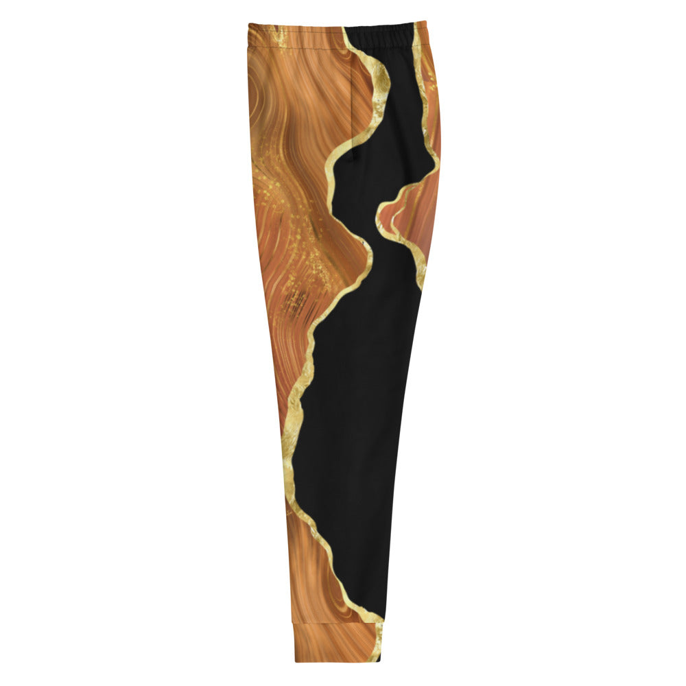 Women's Joggers - Black x Brown Agate