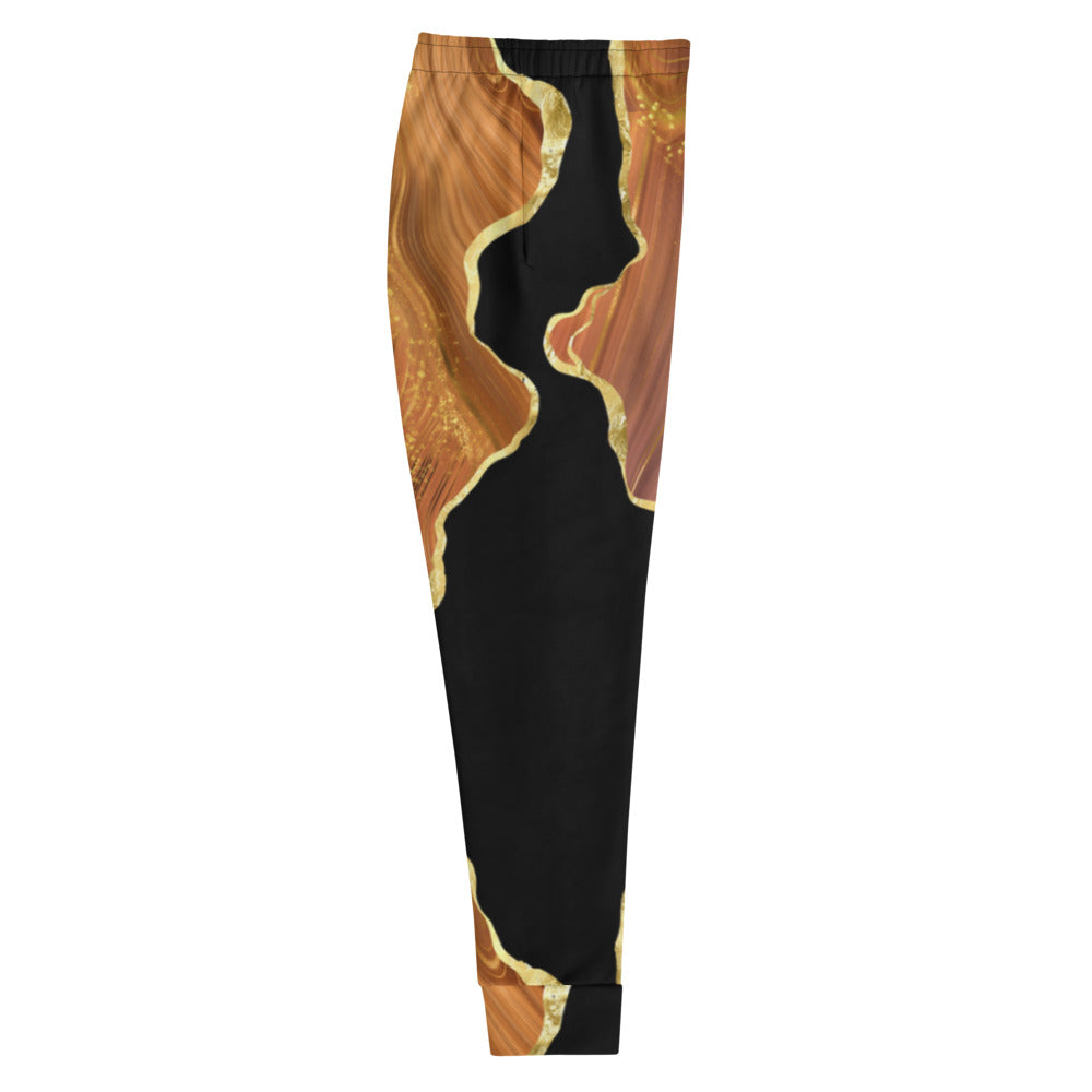 Women's Joggers - Black x Brown Agate