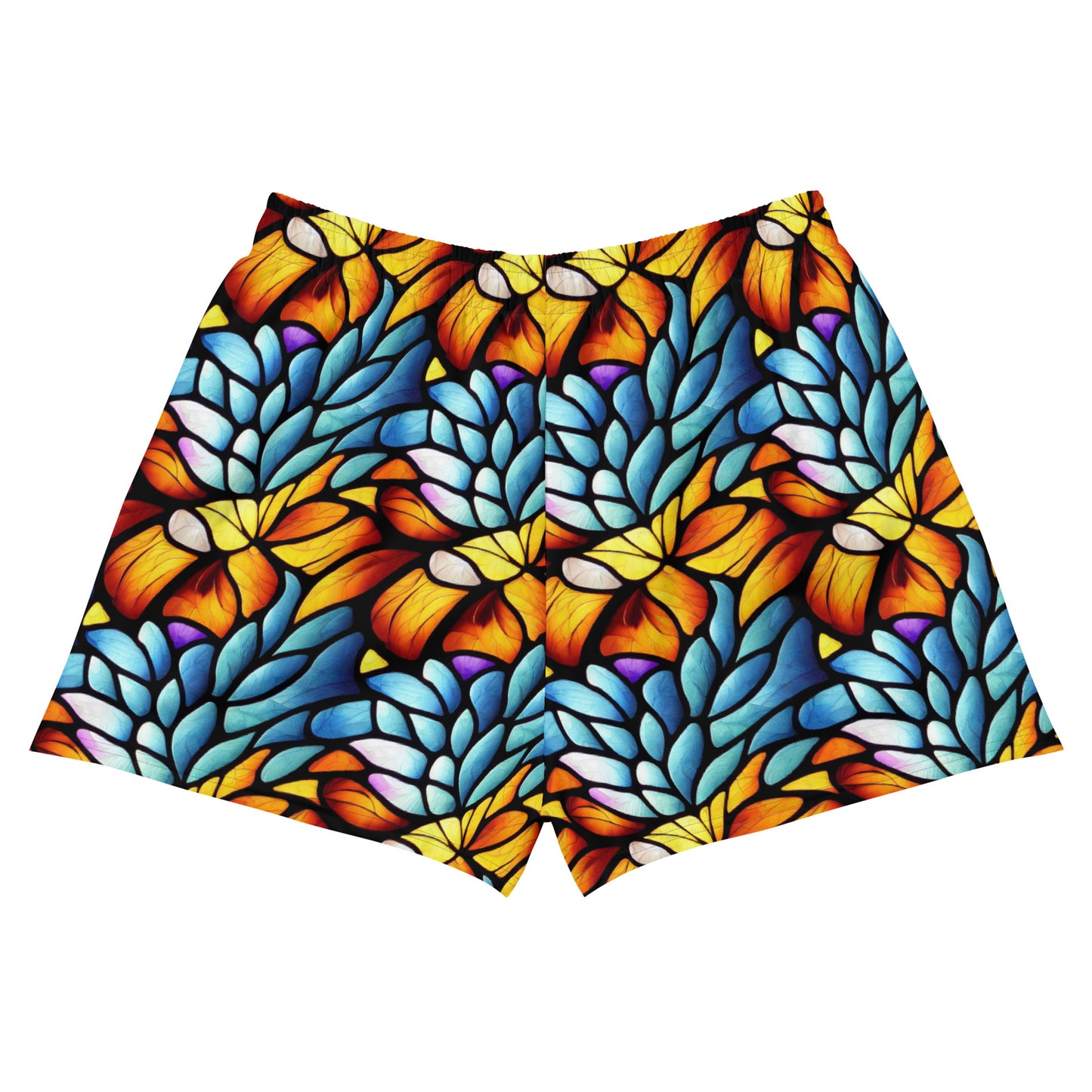 Orange and Blue Sea Glass (Short) Board Shorts