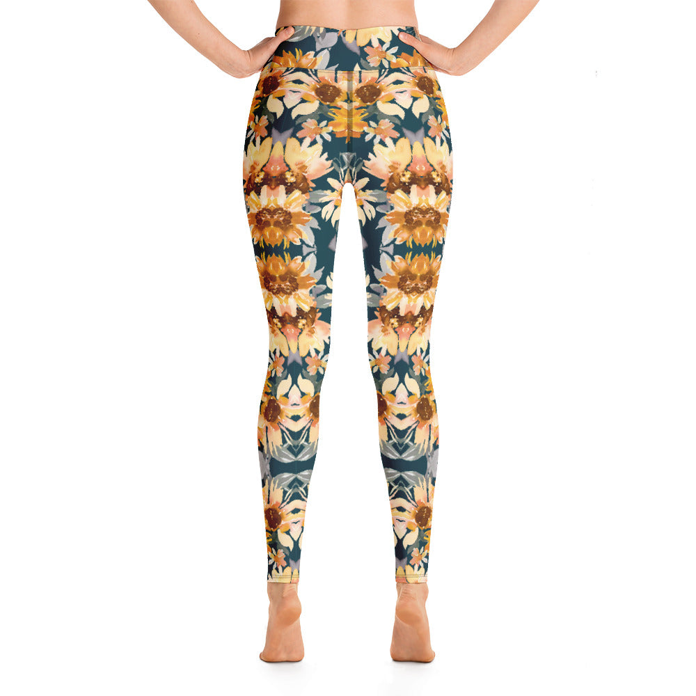 Sunflower Kaleidoscope Leggings