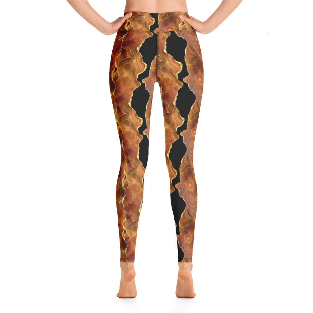 Black x Brown Agate Leggings