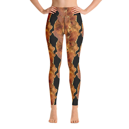 Black x Brown Agate Leggings