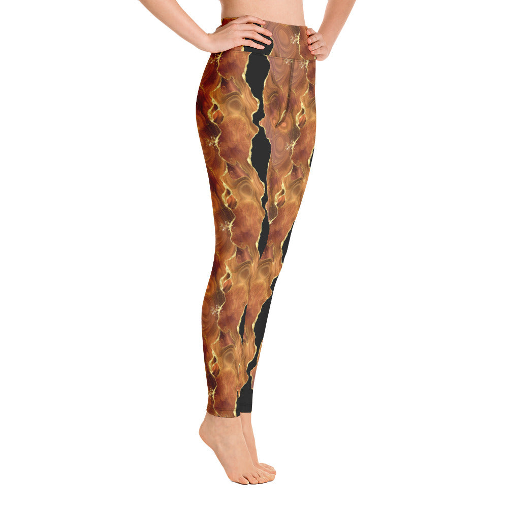 Black x Brown Agate Leggings
