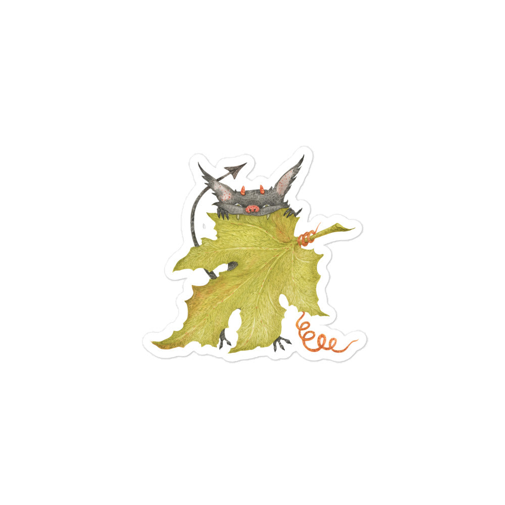 Leaf Monster Bubble-free stickers