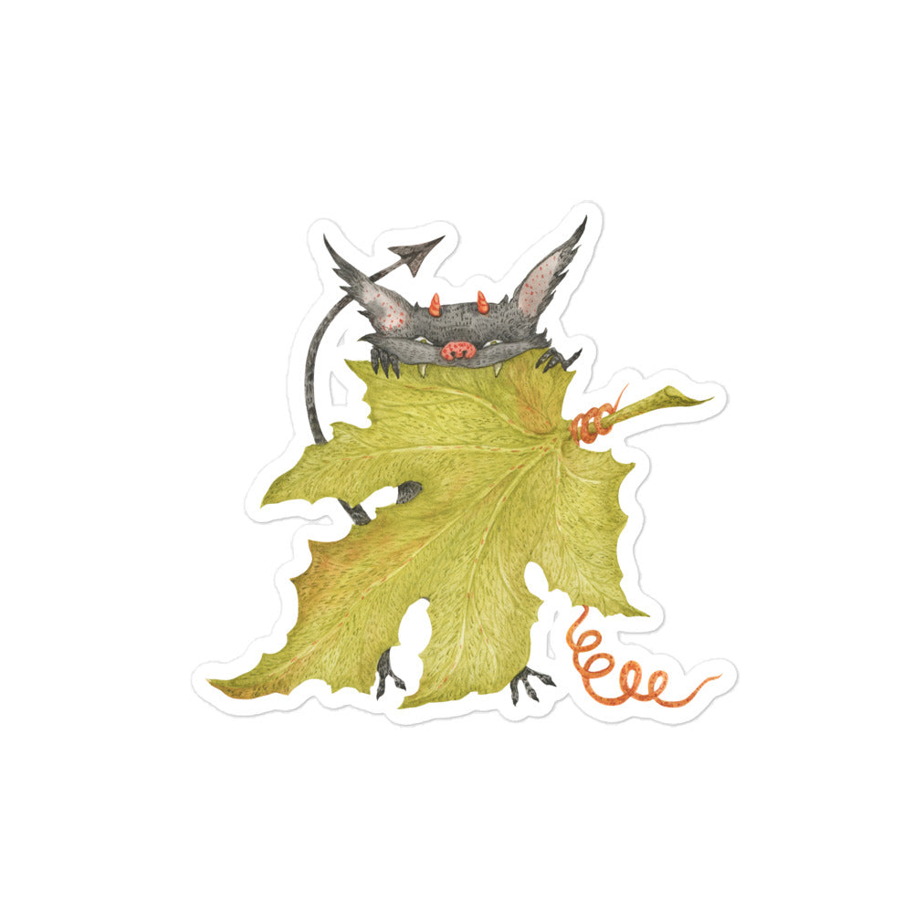 Leaf Monster Bubble-free stickers