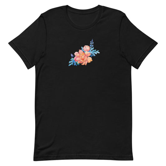 Cactus Flower Short-Sleeve Unisex T-Shirt - black or white