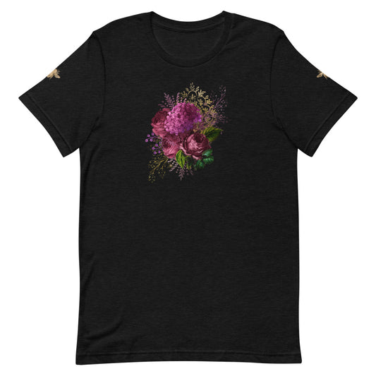 Short-Sleeve Unisex T-Shirt - Bee with Roses