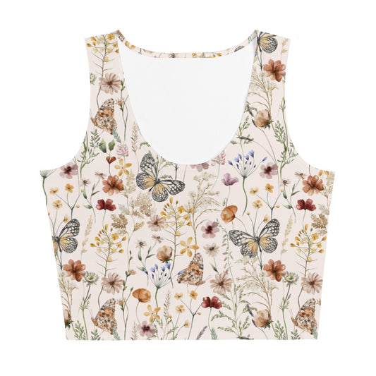 Woodland Butterfly Crop Top