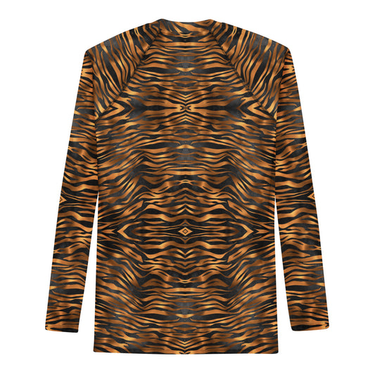 Tiger Print Kaleidoscope Rash Guard