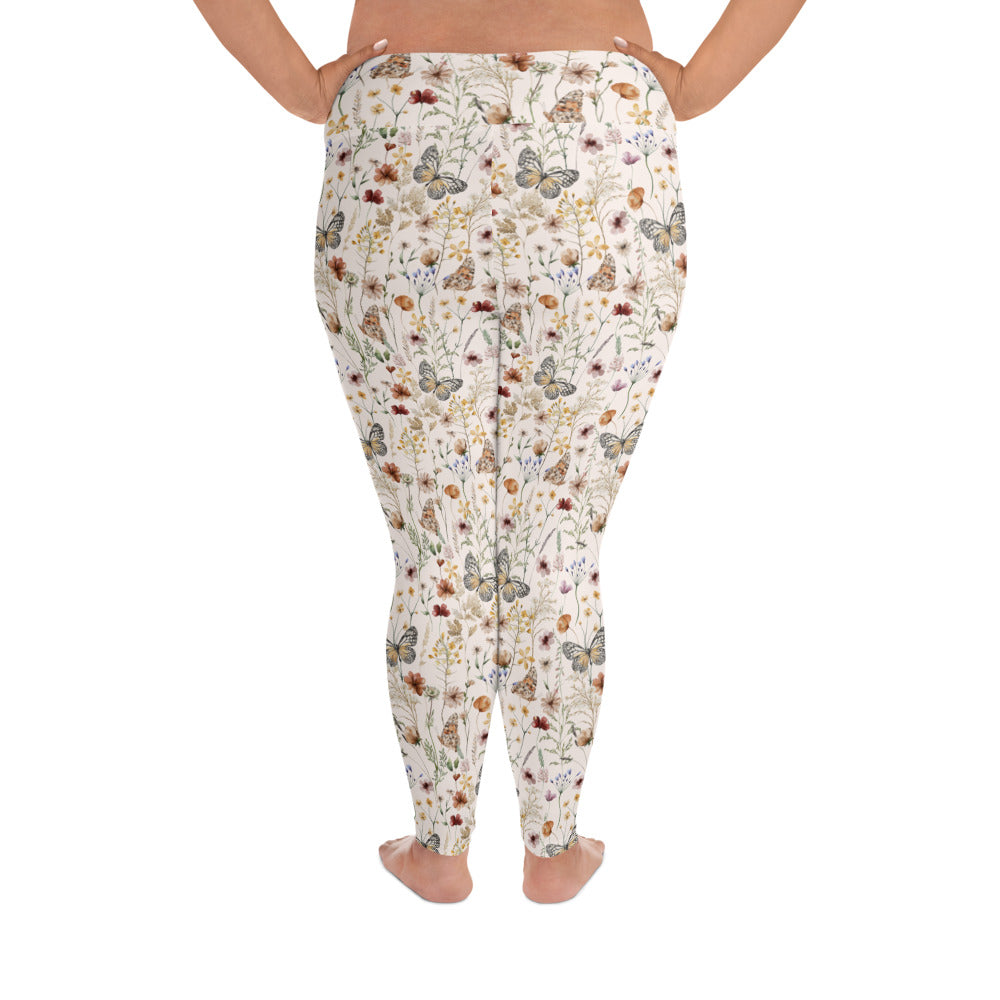 Woodland Butterfly Plus Size Leggings