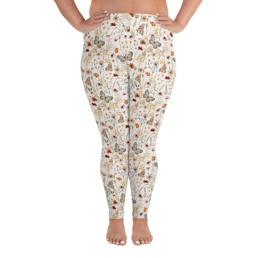 Woodland Butterfly Plus Size Leggings