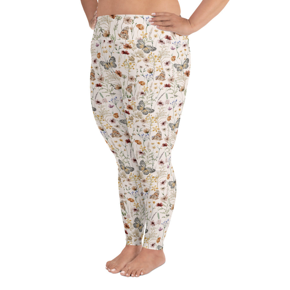 Woodland Butterfly Plus Size Leggings