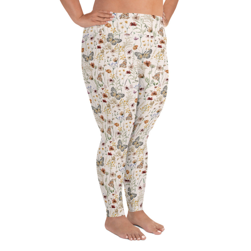 Woodland Butterfly Plus Size Leggings