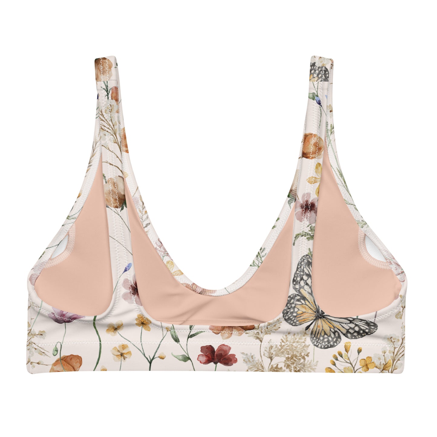 Woodland Butterfly Recycled Padded Bikini (Top Only)